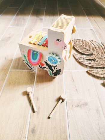 🦙Lili Lama multi activités musicale en bois marque Manhattan toy