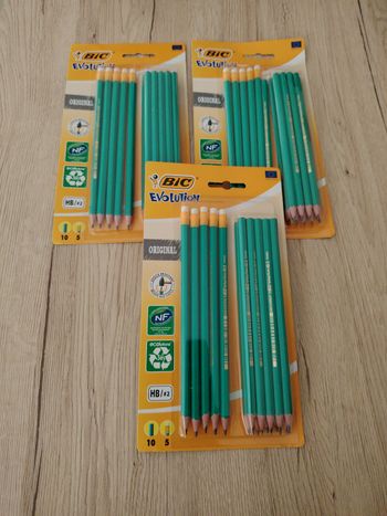 Crayons graphite + gomme