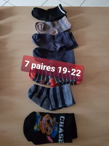 Lot de 7 paires de chaussettes 19-22