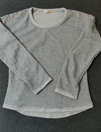 Pull fin gris