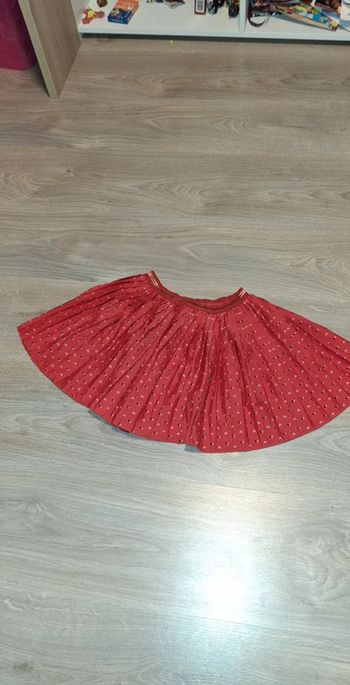 Magique jupe fille tape à l'œil 4 ans rouge