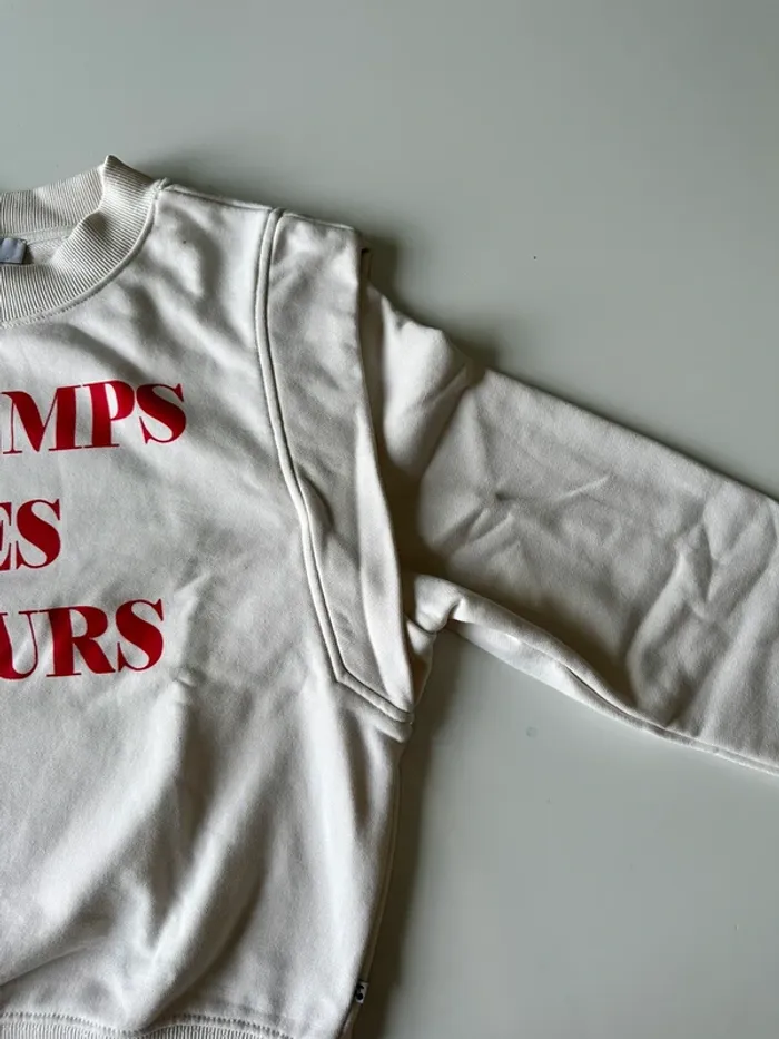 Sweat beige le temps des cerises - photo numéro 3