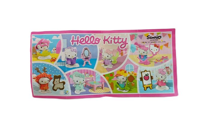 Figurine. Kinder. Hello Kitty salle de bain avec miroir Ff326c. Avec Bpz. Collection 2017 / 2018 - photo numéro 12