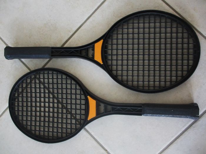 Lot de 2 paires de raquettes plastique + 4 balles en mousse - photo numéro 2