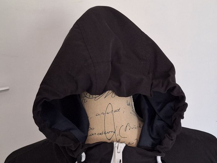 Veste de sport à capuche Jack &Jones beige, bleu marine et blanche - photo numéro 2