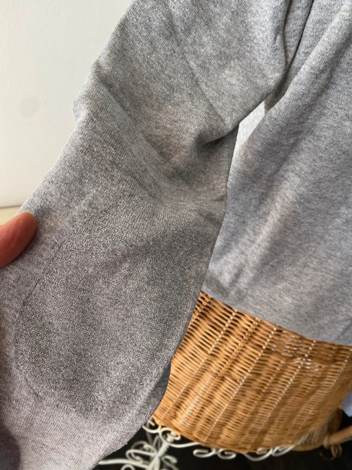 Pull Okaidi maille à col roulé gris taille 14 ans - photo numéro 8