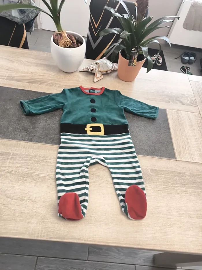 Pyjama hiver Lutin garçon 12 mois Kiabi