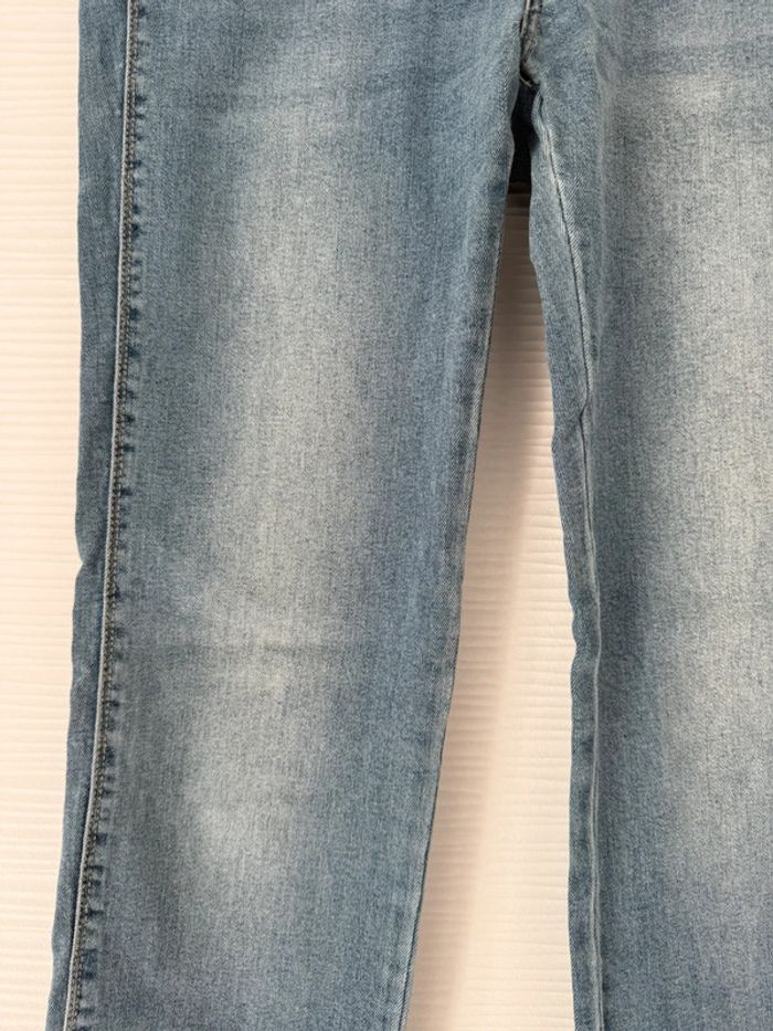 Jean slim skinny droit bleu clair brut uni basique simple - photo numéro 2