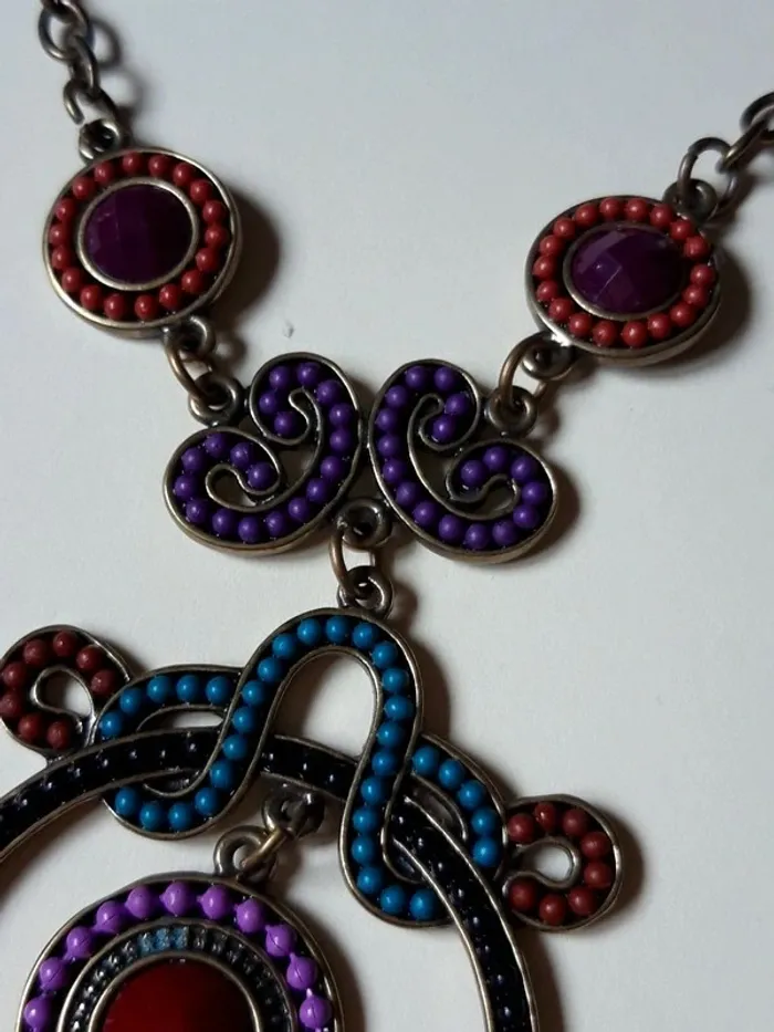 Collier fantaisie coloré - photo numéro 5