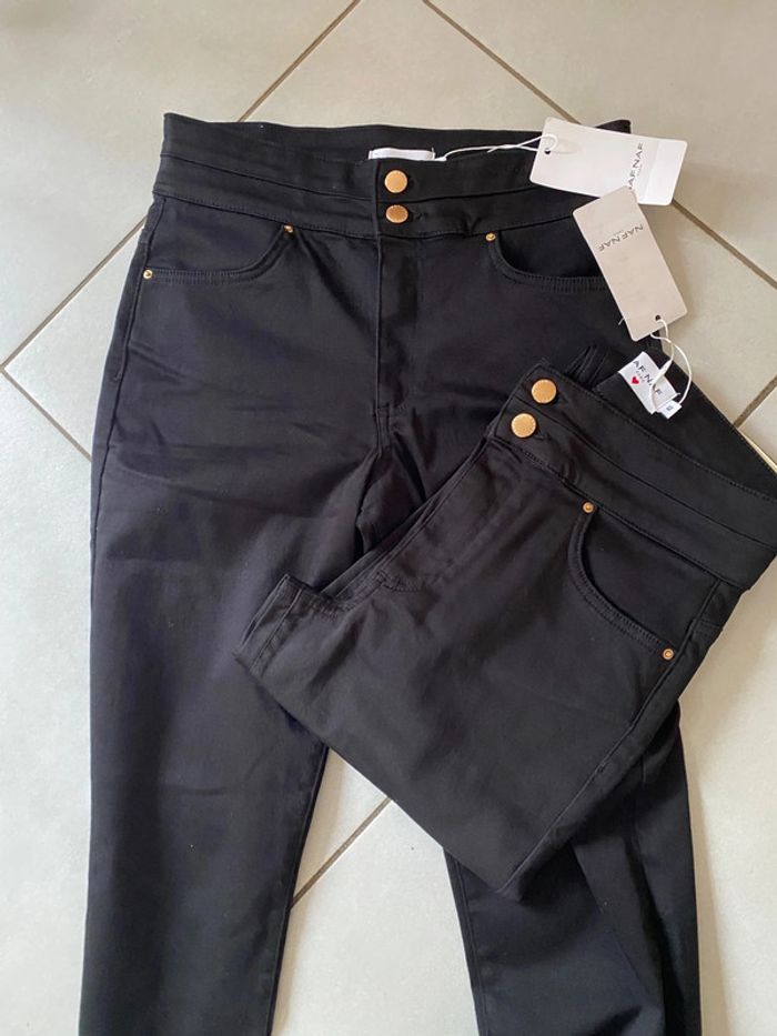 Lot Jeans Power Skinny Noir Naf Naf Taille 40