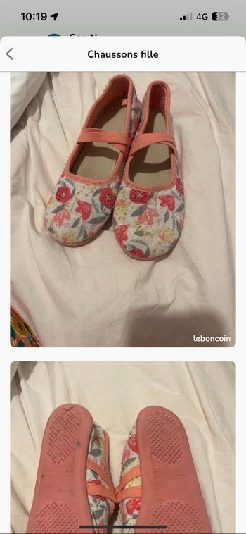 Chaussons fille