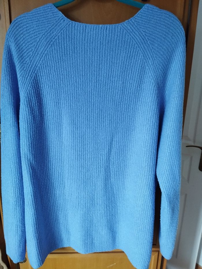 Pull bleu ciel femme - photo numéro 2