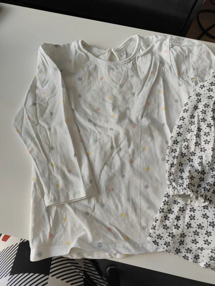 Lot deux hauts chemisiers 23 mois Tex baby - photo numéro 2