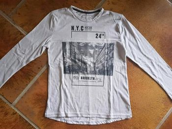 Tee shirt manches longues garçon 10ans zara