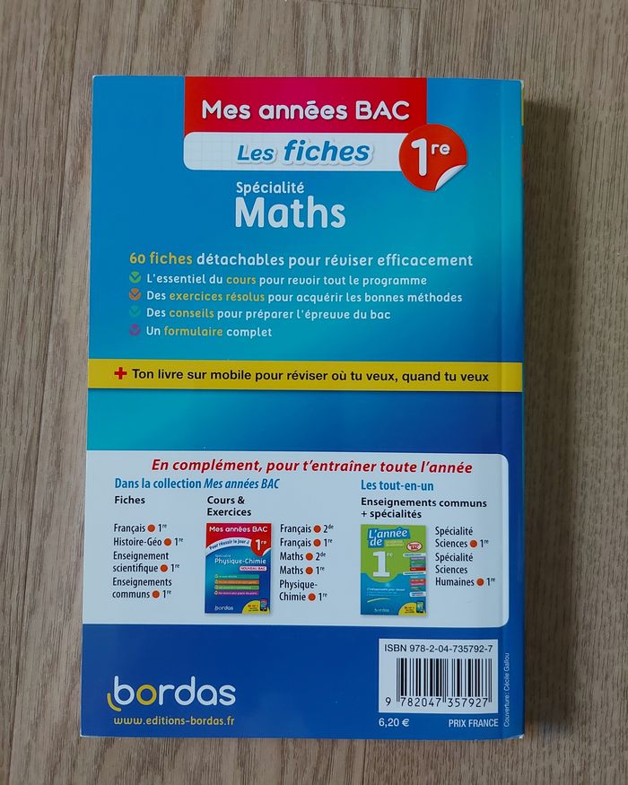 Mes années BAC - Les fiches spécialité Maths - 1re - photo numéro 2