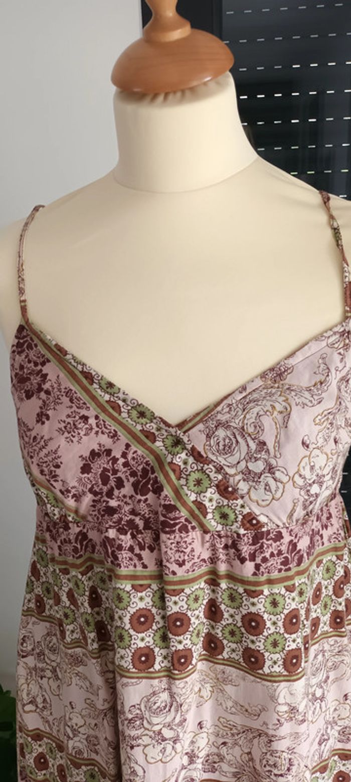 Robe à bretelles imprimé floral - photo numéro 2
