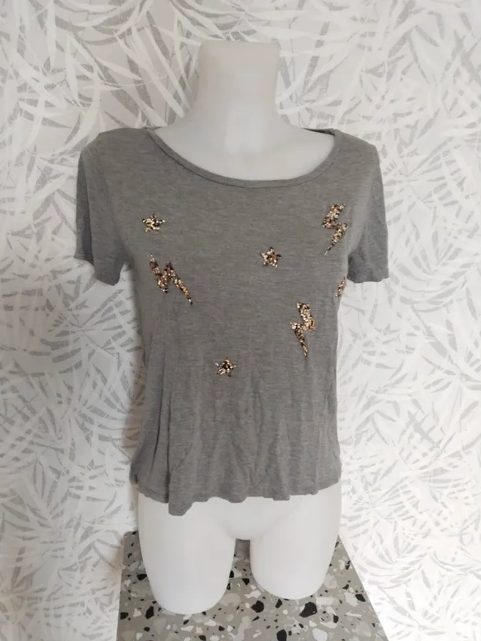 Joli haut crop top femme taille M/L 38 40 marque Promod