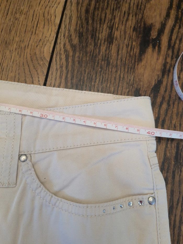 Pantalon femme Mac taille 40 couleur créme - photo numéro 11