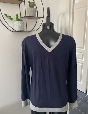 Pull col V cachemire