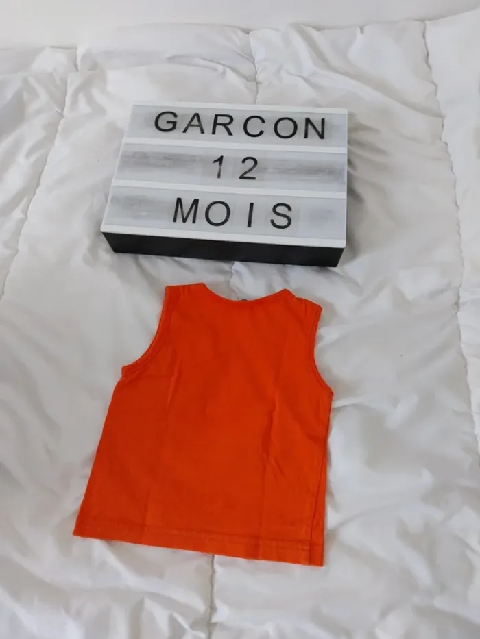 Tee-shirt manche courte garçon 12 mois - photo numéro 2