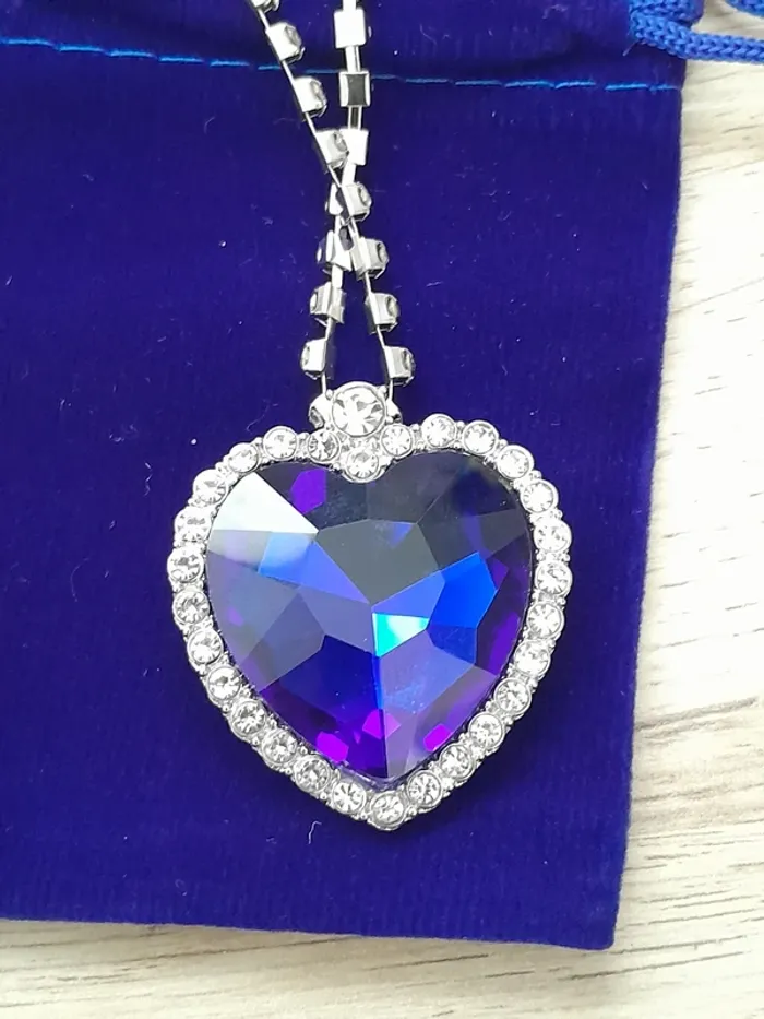 Collier Titanic, collier coeur de l'océan porté par Rose dans le film - photo numéro 2