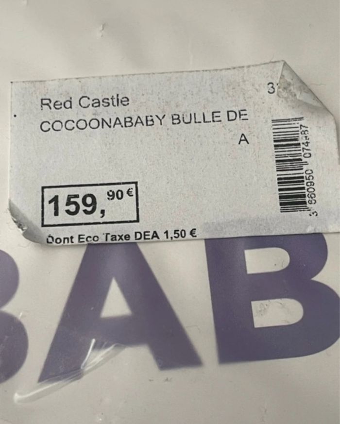 Cocoonababy® Red Castle 0-3 mois 👶 nid ergonomique bébé + drap housse blanc, made in France - photo numéro 5
