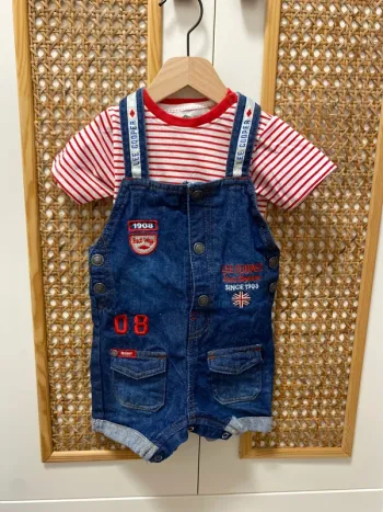 Salopette short en jean
