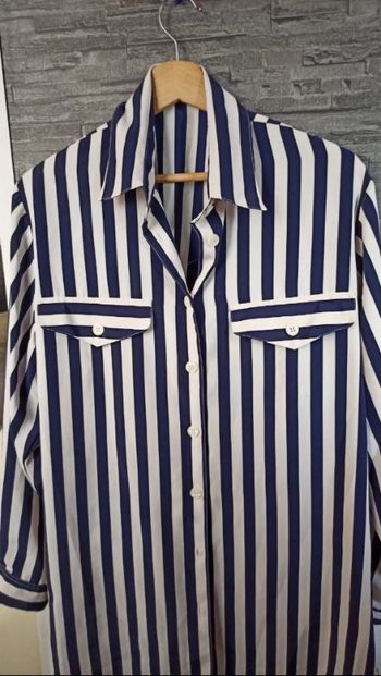 Chemise oversize a rayure