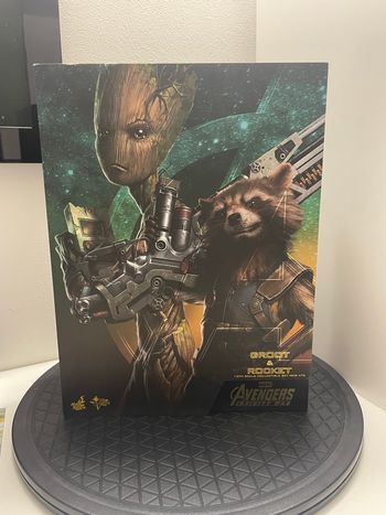Hot toys set 476 groot et rocket  avengers | 1/6 