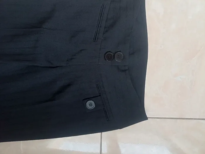 Pantalon évasé noir femme en tissus Taille 1 - photo numéro 3