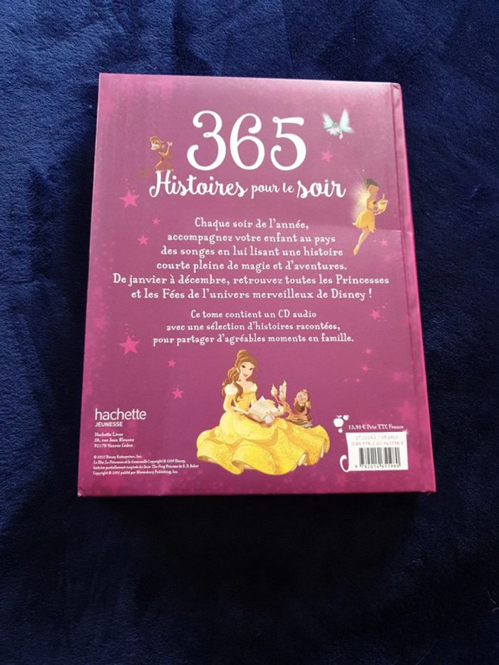 Livre 365 histoires pour le soir Princesses et fées - photo numéro 2