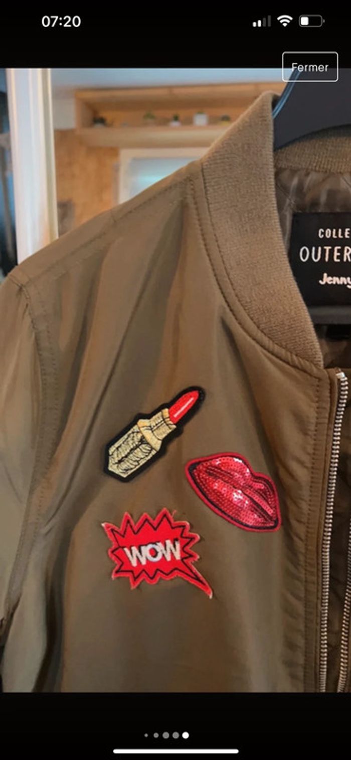 Blouson aviateur Jennyfer (neuf, kaki), S / 36 / 8 - photo numéro 10