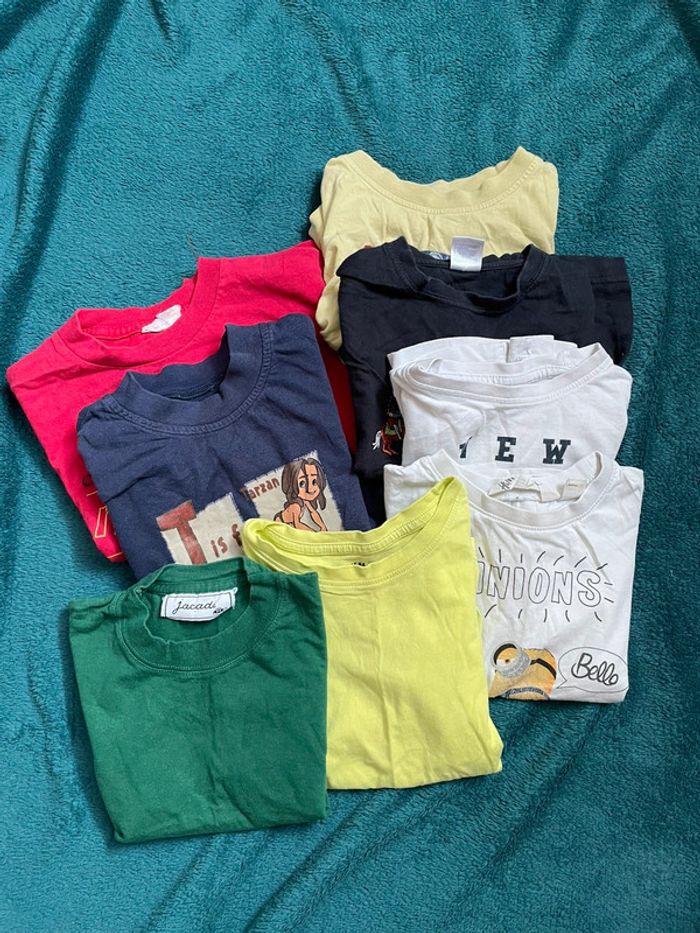 Lot 8 t shirt garçon 4 ans