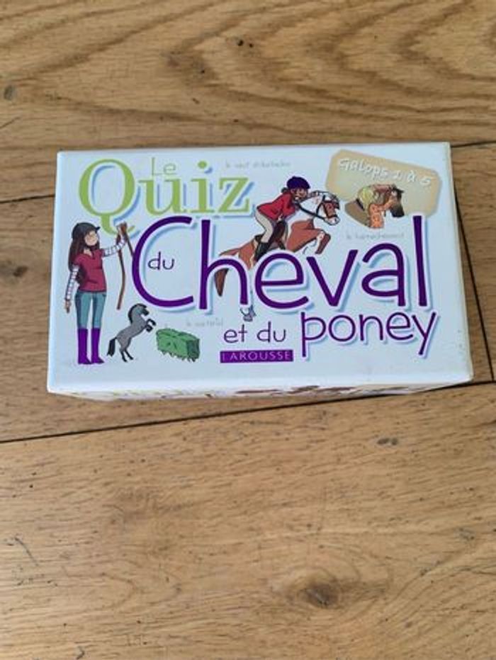 Jeux quiz cheval et poney galop 1 à 5