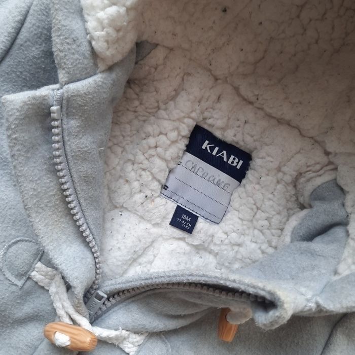 Lot manteau chaud doudoune sans manches fille 18 mois automne hiver - photo numéro 4