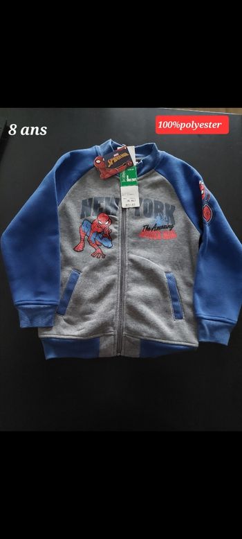 Veste Spiderman garçon 8ans