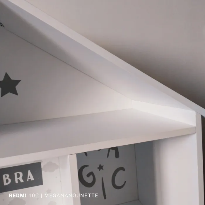 📚 Bibliothèque Maison Grise – Atmosphera – Très Bon État – Idéale Chambre Enfant - photo numéro 9