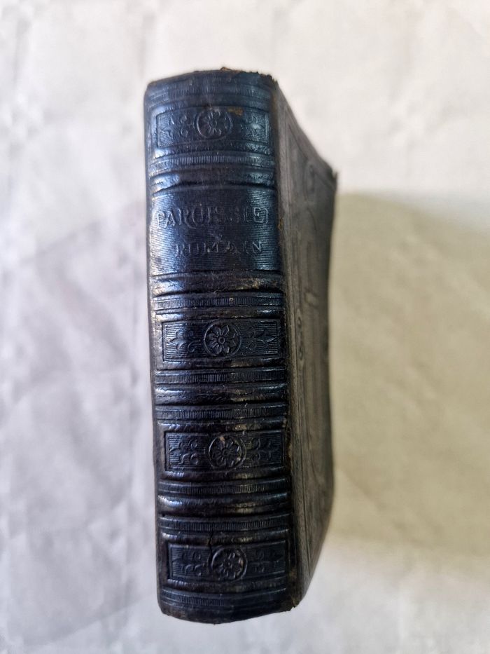 Ancien missel , livre biblique , paroissien romain , 1884 - photo numéro 3