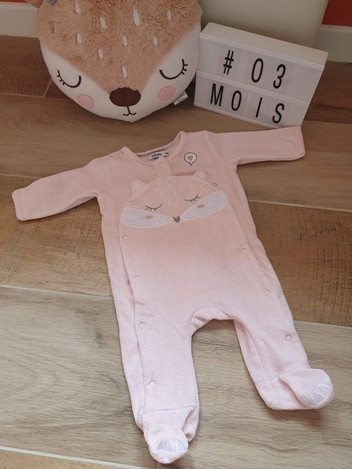 Pyjama renard rose