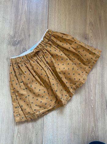 Jupe en velour à pois Zara 3 ans