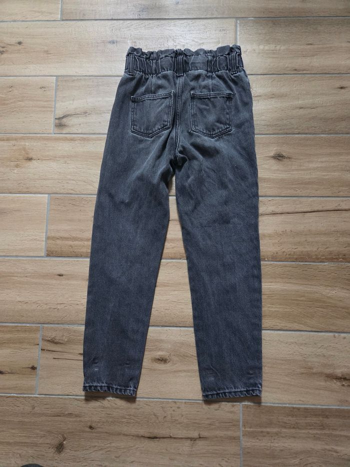 Jean Mom Gris Anthracite Kiabi 10 ans - photo numéro 2