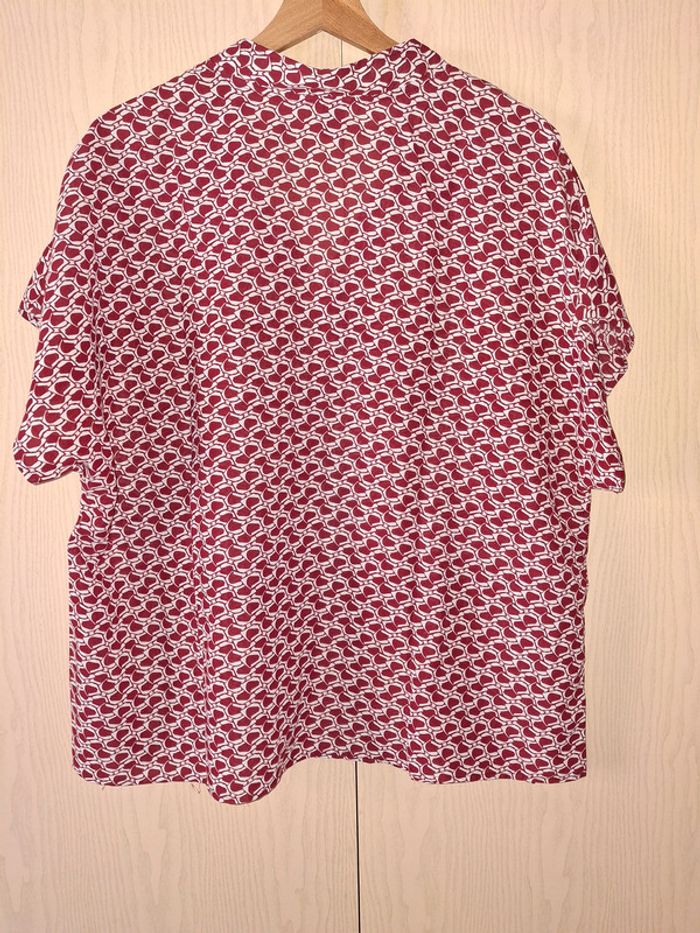 Blouse rouge et blanche taille 1XL - photo numéro 2