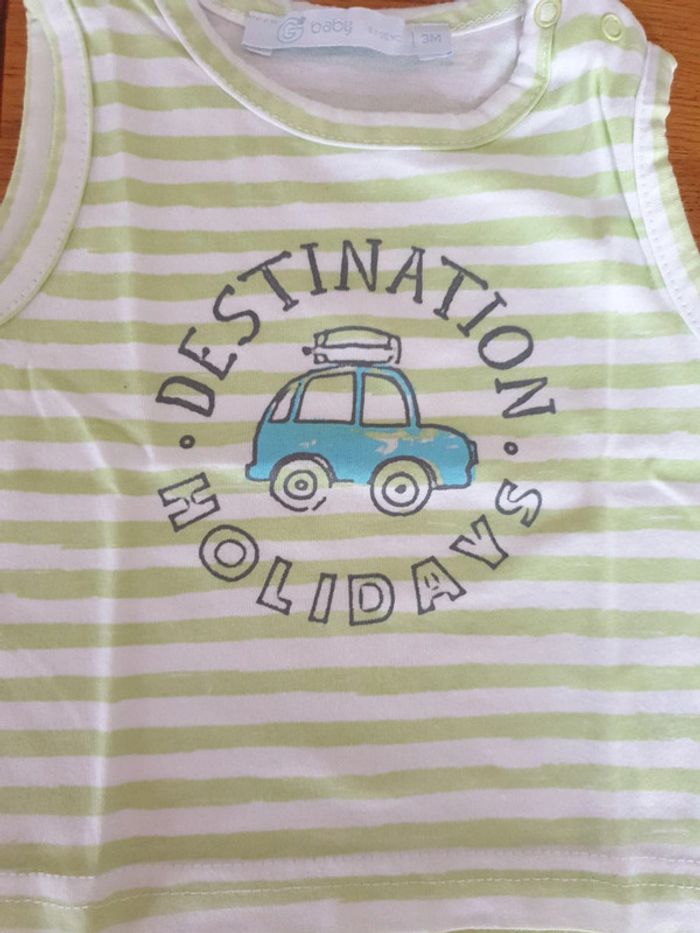 Tee-shirt débardeur Gémo 3 mois - photo numéro 2