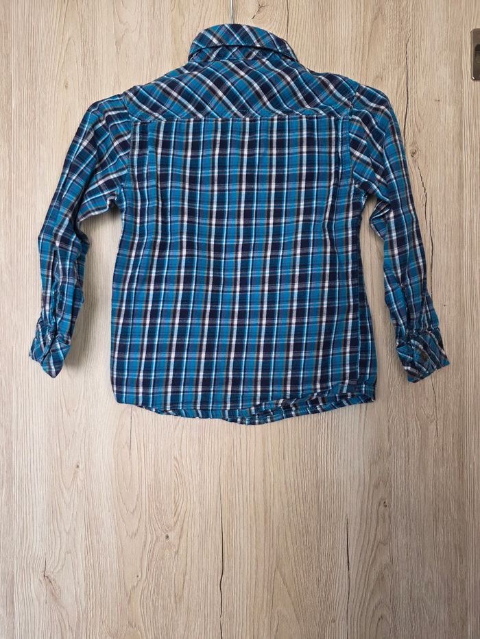 CHEMISE MANCHE LONGUE À CARREAUX GARÇON 👦 TAILLE 4ANS MARQUE LA COMPAGNIE DES PETITS - photo numéro 2