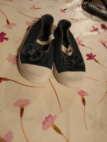 Ballerines fille taille 26 en matière jean