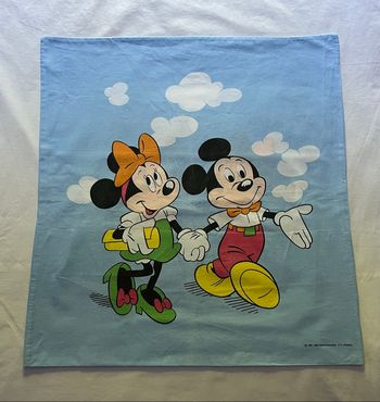 Taie d’oreiller vintage Disney Mickey et Minnie