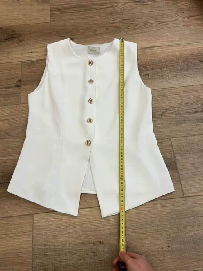 gilet femme veste blazer veste sans manches femme taille M taille 38 - photo numéro 7