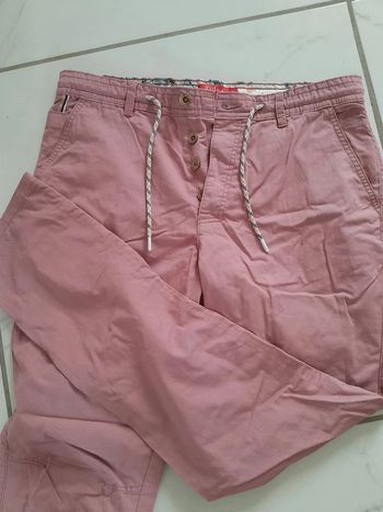 Pantalon été vieux rose chic T44