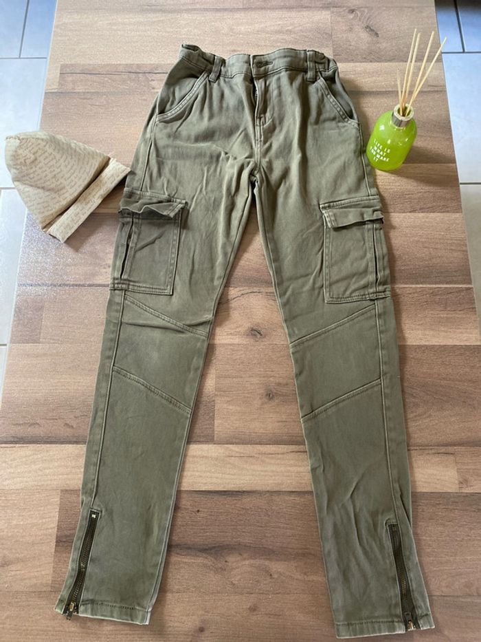 Jean cargo slim kaki
