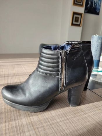 Bottines noir cuir Dorking taille 36